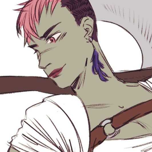 portrait of my short-haired axe-wielding Roe